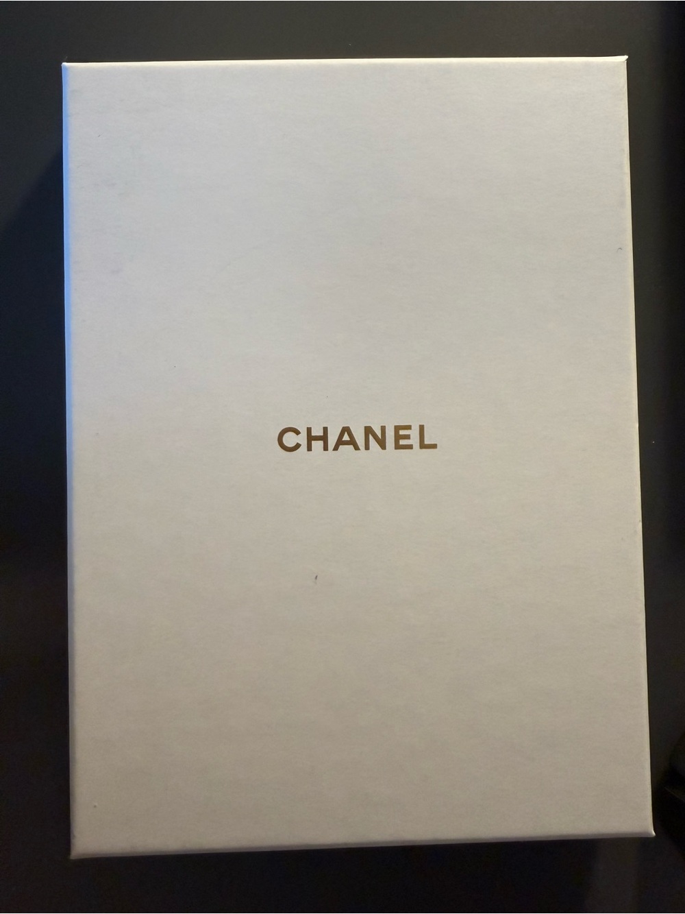 CHANEL White and Gold Logo High Jewelry Notebook